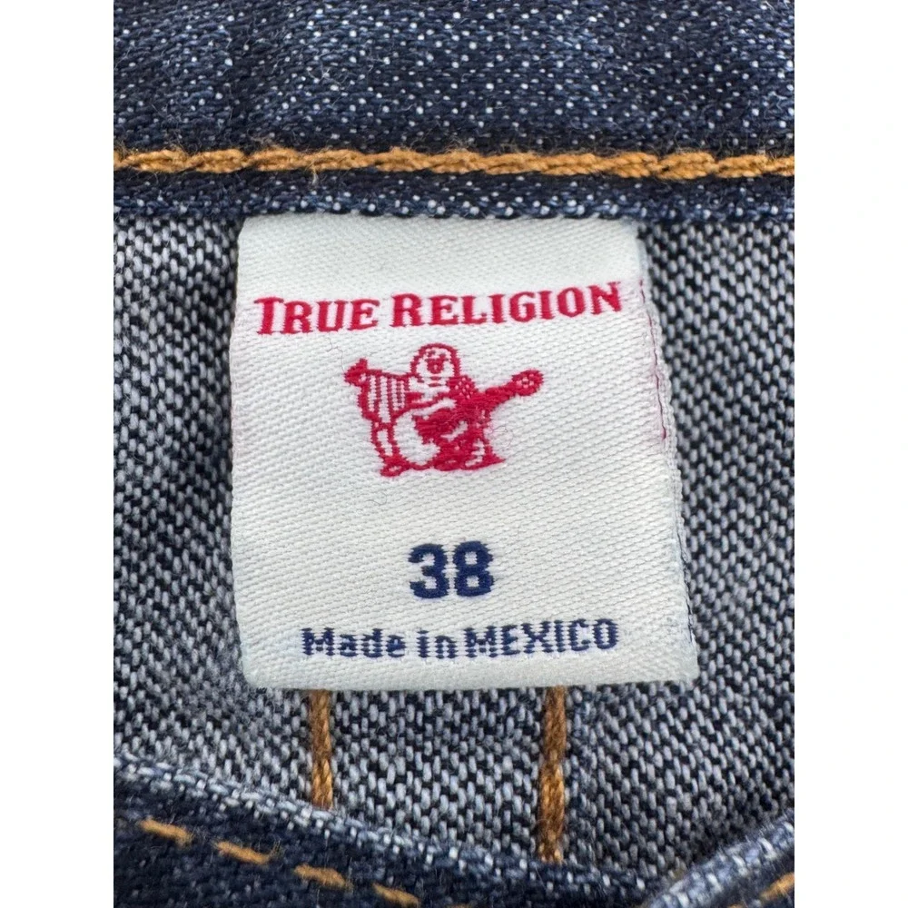 True Religion Men's Billy Flap Sn‎ Relaxed Bootcut Jeans Size 38 Made in Mexico